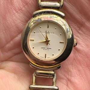 Gorgeous Gold and Silver Quartz Vintage Watch
